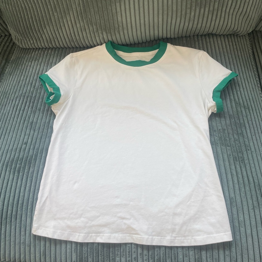 Lululemon Organic Cotton Ringer Baby Tee